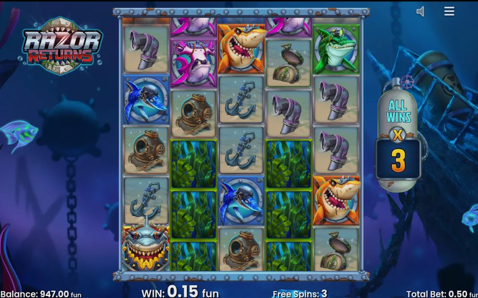 Free Spins med aktuell Total Multiplier och Mystery Symbols